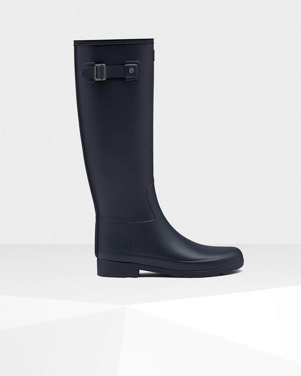 Botas de Lluvia Altas Hunter Mujer - Refined Slim Fit - Azul Marino - FRIPGBK-50